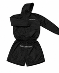 “White on Black” Windbreaker Set