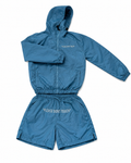 “White on Blue” Windbreaker Set