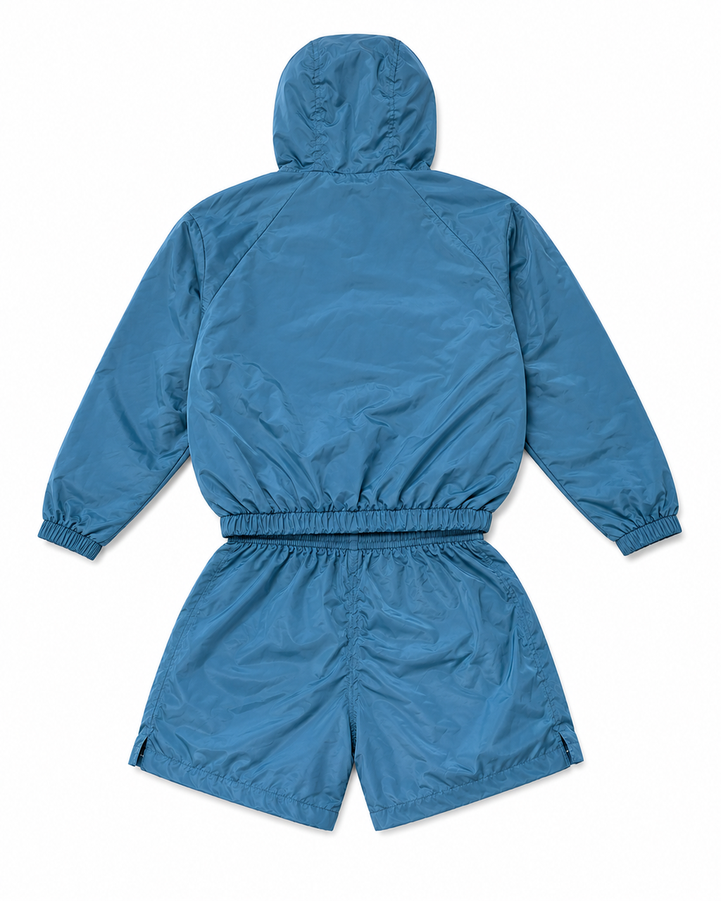 “White on Blue” Windbreaker Set
